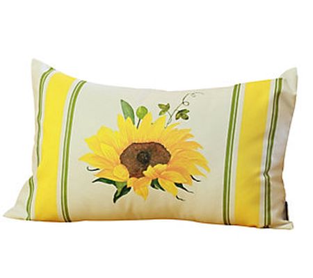 HomeRoots Set of 2 20 Fall Sunflower Lumbar Pi llow Covers