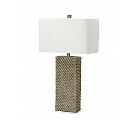 HomeRoots Set of 2 Golden Waffle Table Lamps
