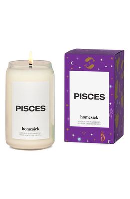 homesick Astrological Sign Candle in Pisces