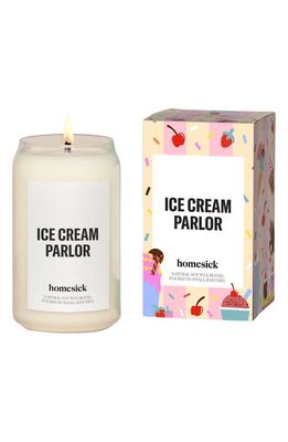 homesick Ice Cream Parlor Candle in White