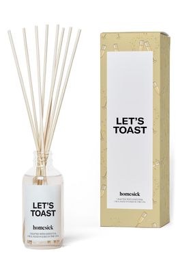 homesick Let's Toast Reed Diffuser in White