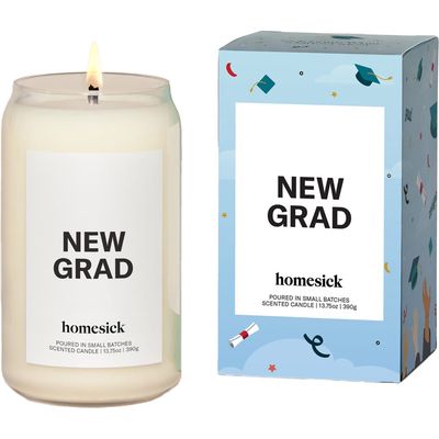 homesick New Grad Candle in White 