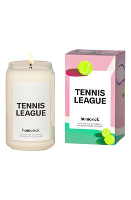homesick Tennis League Candle in White