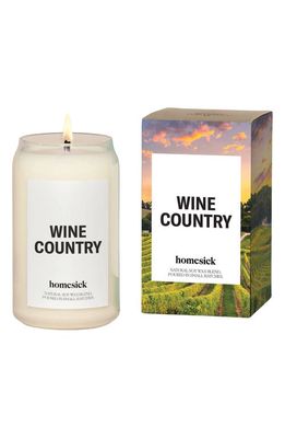 homesick Wine Country Candle in White