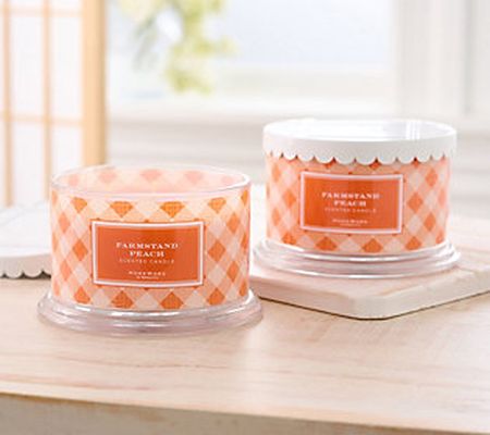 HomeWorx by Slatkin & Co. Farmstand Peach 18oz Candles