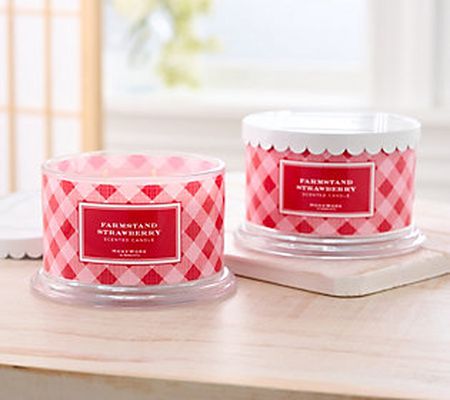 HomeWorx by Slatkin & Co. Farmstand Strawberry 18oz Candles