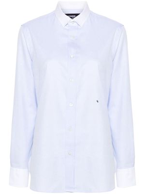 HommeGirls contrasting-collar cotton shirt - Blue