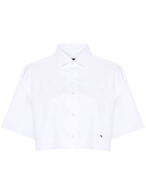 HommeGirls raw-cut cotton shirt - White