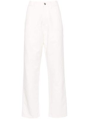 HommeGirls straight-leg canvas cotton trousers - White