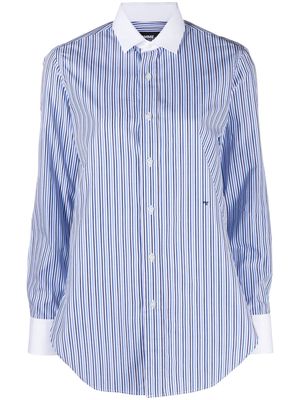HommeGirls striped cotton shirt - Blue