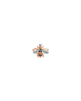 Honey Bee 14k Multi-Stone Earring, Single