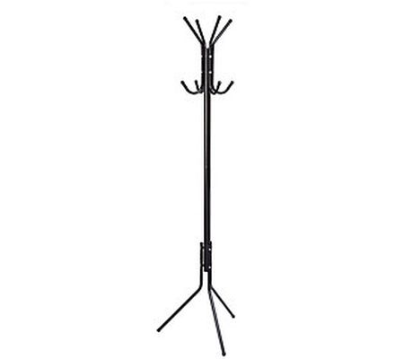 Honey-Can-Do 2-Tier Coat & Hat Rack w/8 Hooks F or Hanging