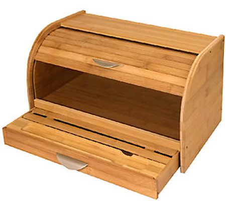 Honey-Can-Do Bamboo Rolltop Bread Box