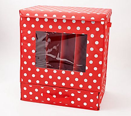Honey Can Do Holiday Decor Storage Box with 12 Fabric Bags