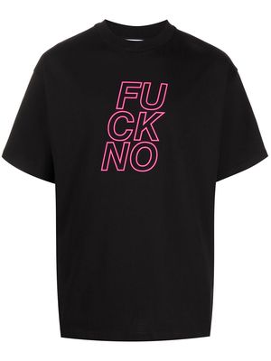 Honey Fucking Dijon crew neck slogan T-shirt - Black