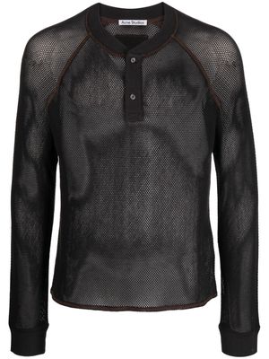 Honey Fucking Dijon x Acne Studios mesh sweatshirt - Black