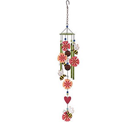 Honeybees & Flowers Wind Chimes