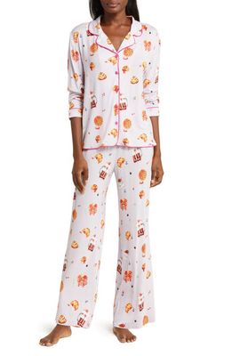 Honeydew Intimates All American Long Sleeve Jersey Pajamas in Beloved Breakfast