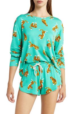 Honeydew Intimates Play It Cool Short Pajamas in Evergreen Tigers