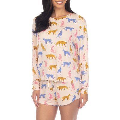 Honeydew Intimates Play It Cool Short Pajamas in Multicolor Cheetahs 