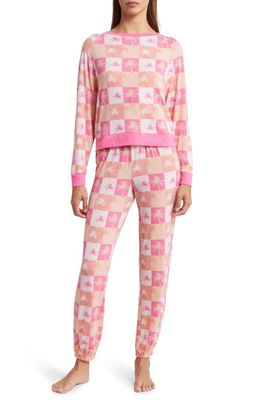 Honeydew Intimates Star Seeker Jersey Pajamas in Sweet Pea Check