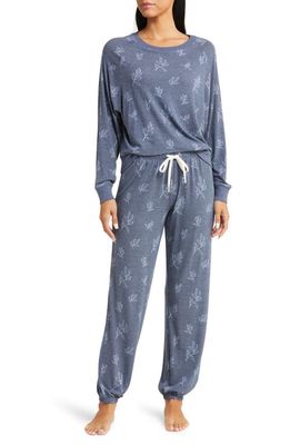 Honeydew Intimates Star Seeker Jersey Pajamas in Zealous Foliage