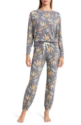 Honeydew Intimates Star Seeker Pajamas in Charcoal Bananas