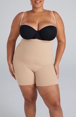 Honeylove Open Bust Bodysuit in Sand 