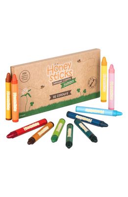 HONEYSTICKS 16-Color Jumbo Beeswax Crayons in Multi