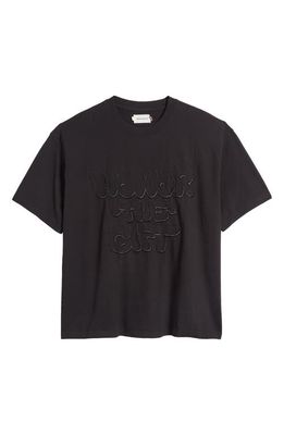 HONOR THE GIFT Amp'd Up Embroidered T-Shirt in Black