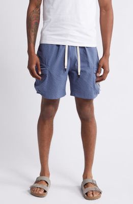 HONOR THE GIFT Cotton Cargo Shorts in Blue 