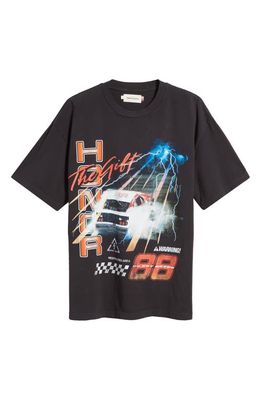 HONOR THE GIFT Grand Prix 2.0 Cotton Graphic T-Shirt in Black