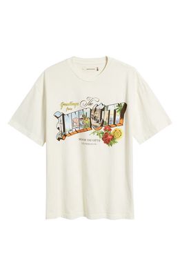 HONOR THE GIFT Greetings 2.0 Cotton Graphic T-Shirt in Ivory