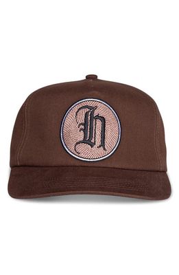 HONOR THE GIFT H Logo Patch Hat in Brown