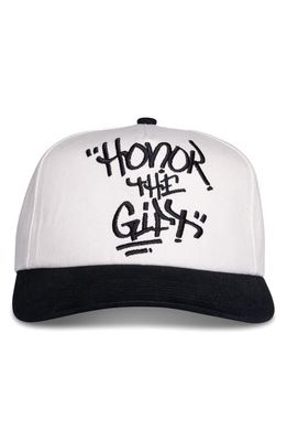 HONOR THE GIFT HTG Script Logo Hat in White