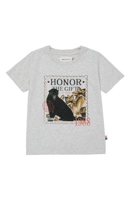 HONOR THE GIFT Kids' 1988 Stamp Cotton Graphic T-Shirt in Athletic Heather