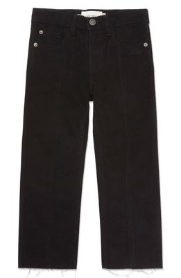 HONOR THE GIFT Kids' Front Seam Cotton Twill Pants in Black