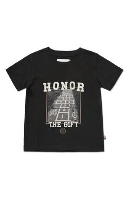 HONOR THE GIFT Kids' Hop Scotch Graphic T-Shirt in Black