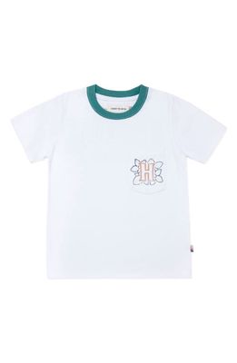 HONOR THE GIFT Kids' Logo Cotton Graphic Pocket T-Shirt in White