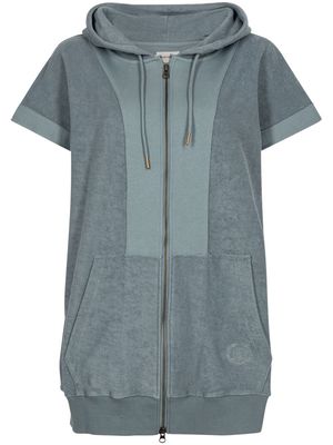 Honor The Gift Labor zip-up short-sleeve hoodie - Grey