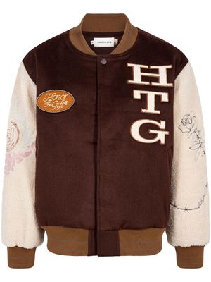 Honor The Gift Letterman varsity jacket - Brown