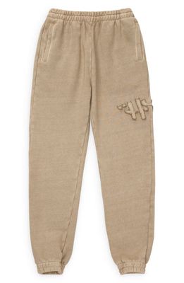 HONOR THE GIFT Logo Appliqué Cotton Sweatpants in Sand