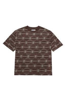 HONOR THE GIFT Logo Print Graphic T-Shirt in Brown