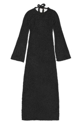 HONOR THE GIFT Long Sleeve Cotton Knit Maxi Dress in Black