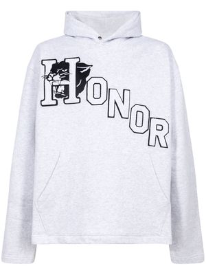 Honor The Gift Mascot long-sleeve hoodie - White