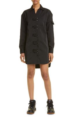 HONOR THE GIFT Mining Long Sleeve Shirtdress in Black
