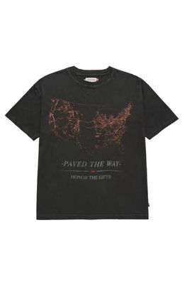 HONOR THE GIFT Oversize Pave the Way Graphic Tee in Black