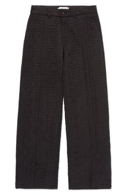 HONOR THE GIFT Quilted Relaxed Pants in Black