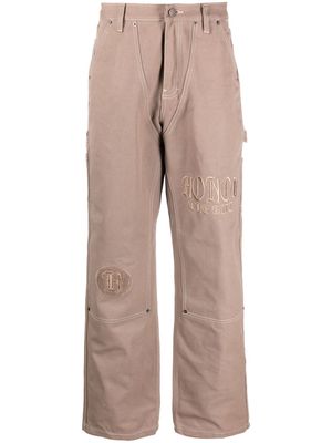Honor The Gift Script Carpenter cotton trousers - Brown