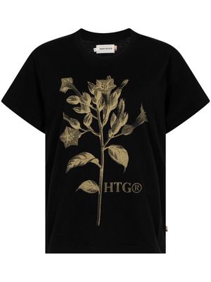 Honor The Gift Tobacco Flower graphic-print T-shirt - Black